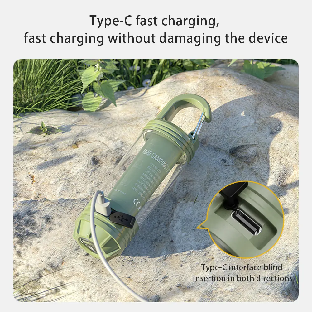 Super Bright Flashlight USB Charging Powerful Handheld Flashlight Waterproof Outdoor Emergency Light 1200mAh for Outdoor Hiking
