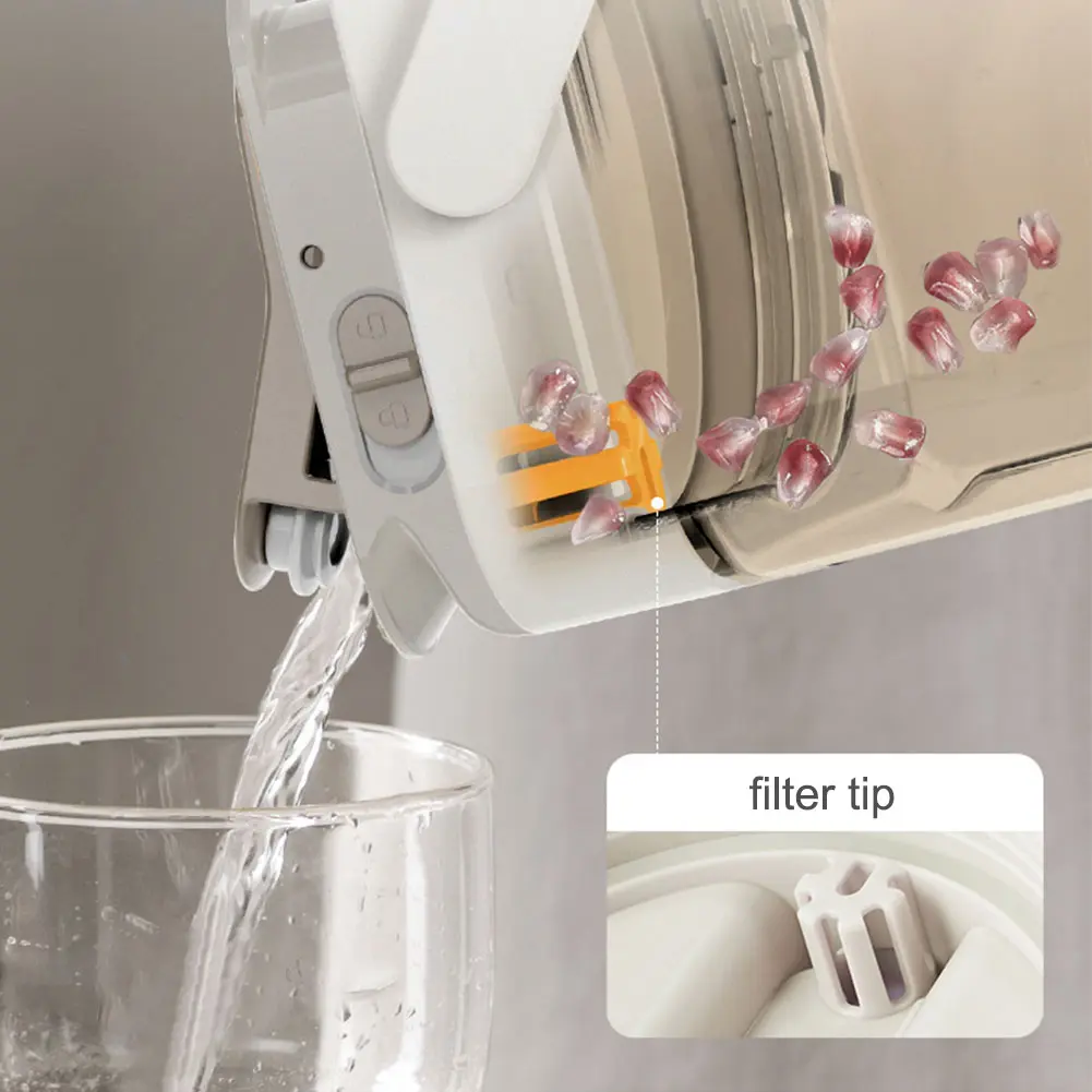 2.3L Portable Plastic Drink Dispenser with Spigot Refrigerator Cold Water Pitcher Beverage Liquid Drink Container