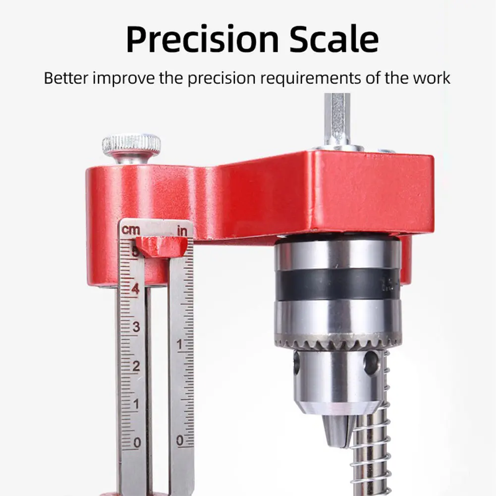 Precision Positioner Aluminum Alloy Adjustable Fixture with Scale Hole Puncher Locator Positioning Panel Carpenter DIY Hand Tool