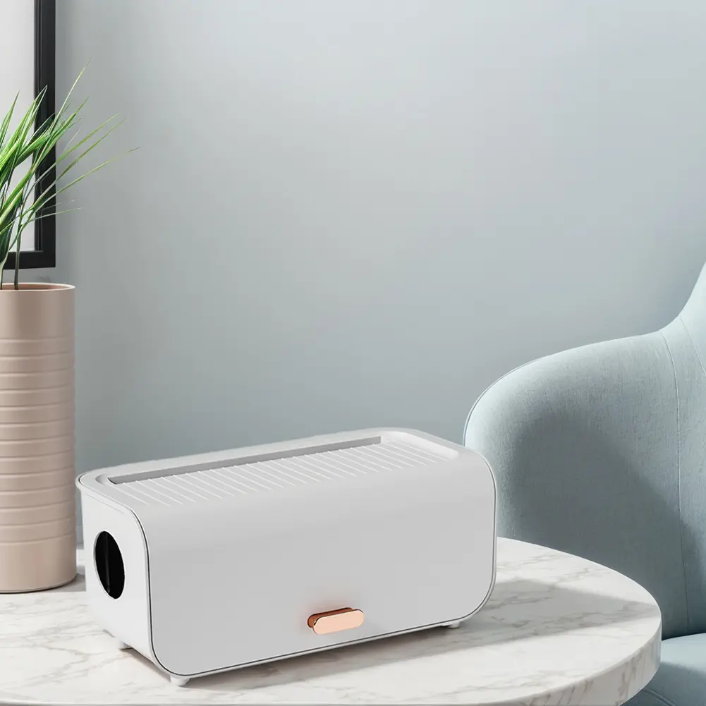 Power Cable Storage Box Large Capacity Desktop Line Storage Case Cable Management Box Charger Socket Organizer for Desk