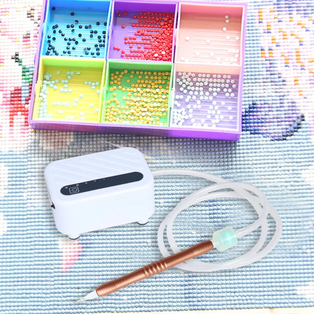 Beginner Auto Suction Diamond Vacuum Device USB Powered Diamond Painting Suction Device Portable Vacuum Diamond Painting Pen Kit