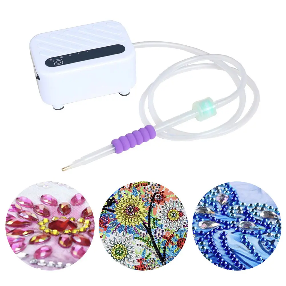 Beginner Auto Suction Diamond Vacuum Device USB Powered Diamond Painting Suction Device Portable Vacuum Diamond Painting Pen Kit