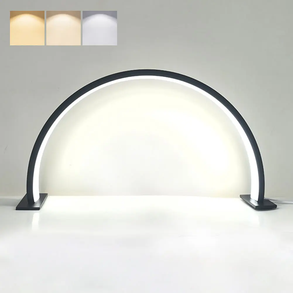 Half Moon Light for Nail Desk with 3 Color Modes Nail Desk Lamp Fill Light for Nail Tattoos Eyebrows Beauty