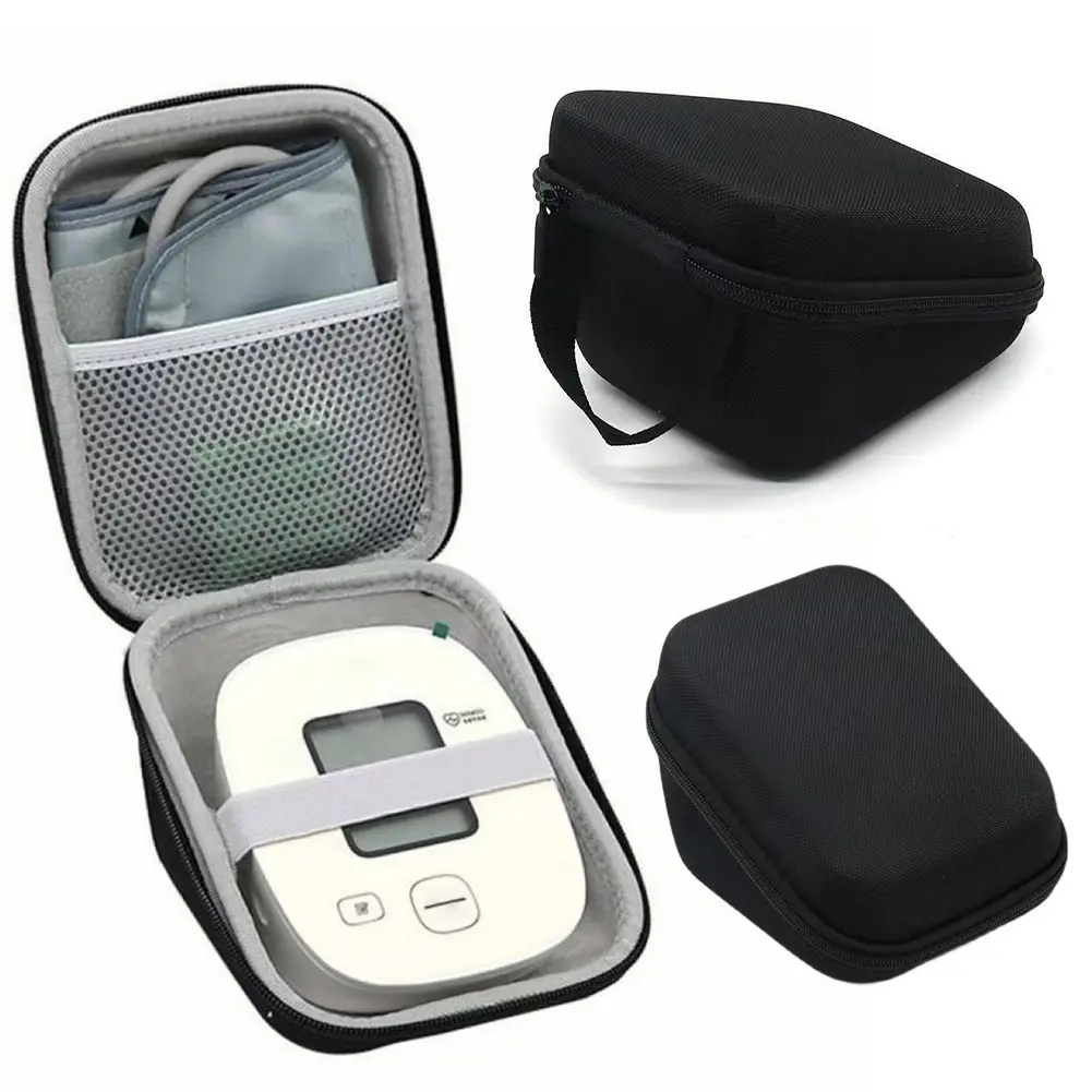 Carrying Storage Travel Bag Shockproof Hard Case Replacement Upper Arm Blood Pressure Monitor Case for Omron BP742N 5 Series