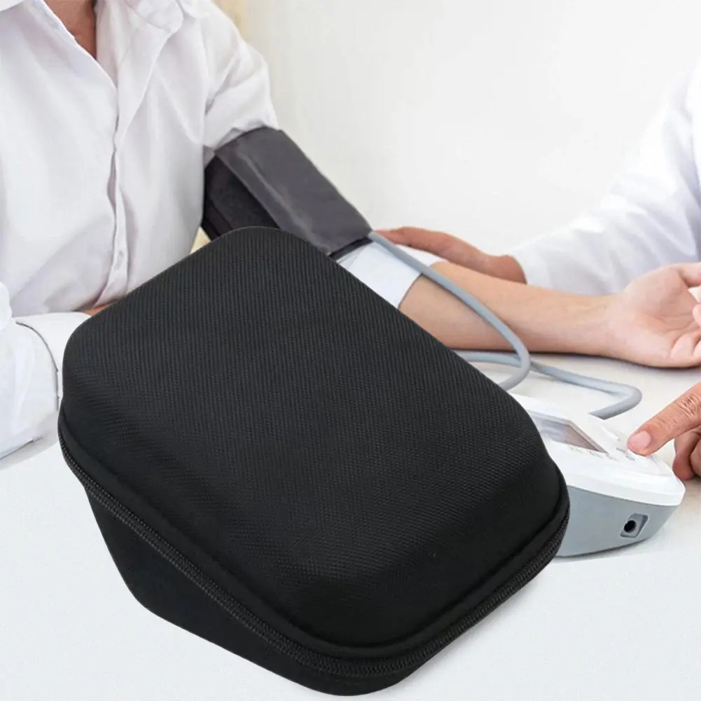Carrying Storage Travel Bag Shockproof Hard Case Replacement Upper Arm Blood Pressure Monitor Case for Omron BP742N 5 Series