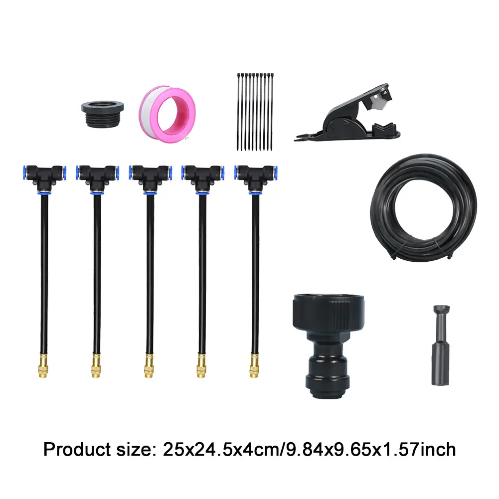 5-20M Automatic Garden Irrigation Misting System 360-degree Bending Dropper Drip Irrigation Kit Garden Watering Hose Set Device