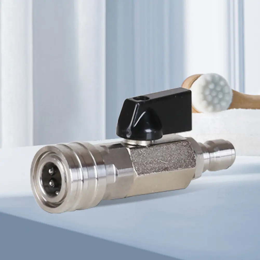 High Pressure Washer Ball Valve Kit with 3/8 Or 1/4 Inch Quick Connector Ball Valve Shut Off Ball Valve for Power Washer Hose