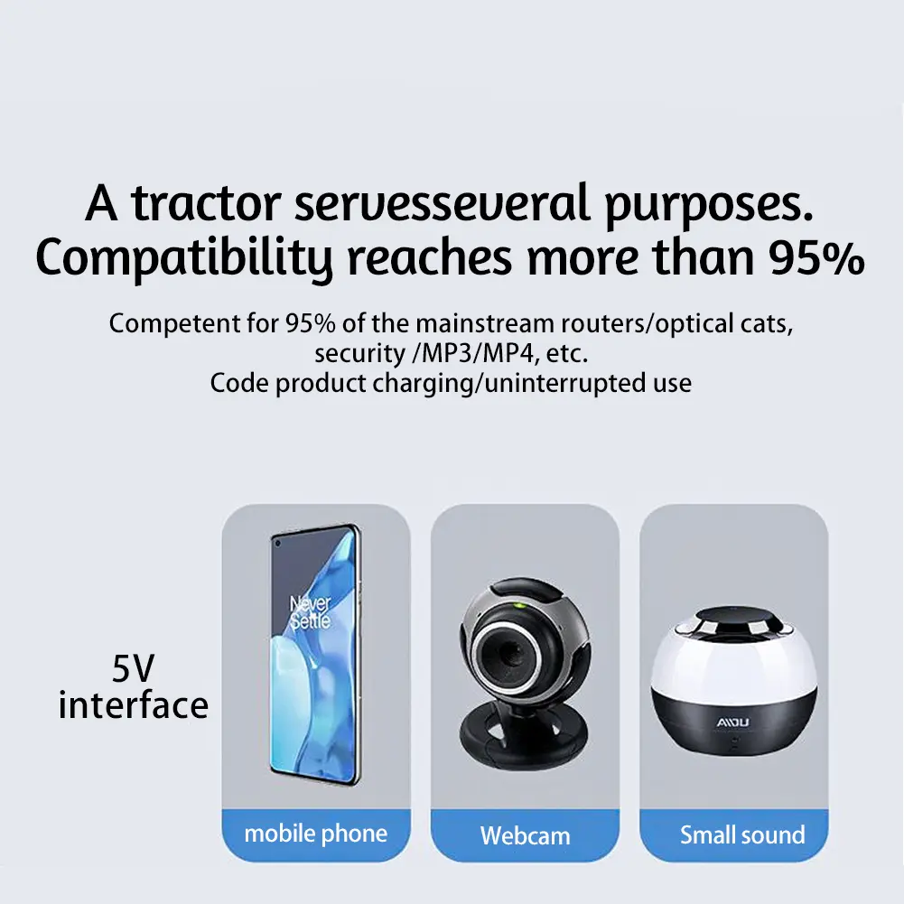 DC1018L Mini Portable UPS Uninterruptible Power Supply 5V 9V 12V Battery Backup Power Supply for WiFi Camera Router Speaker