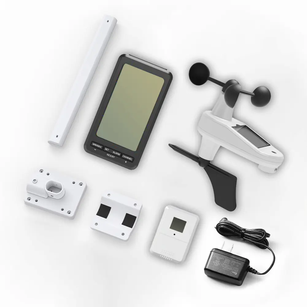 New WiFi Weather Station 2 In 1 Wind Speed/Direction Sensor Thermometer Hygrometer Smart Weather Station for Indoor and Outdoor