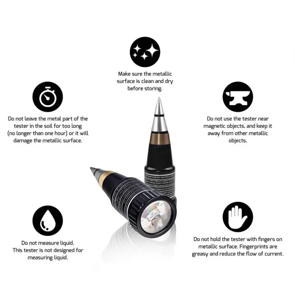 Soil PH and Moisture Meter Hygrometer Accurate Soil Tester Soil Moisture Sensor for Vineyards Orchards Field Production Lawn