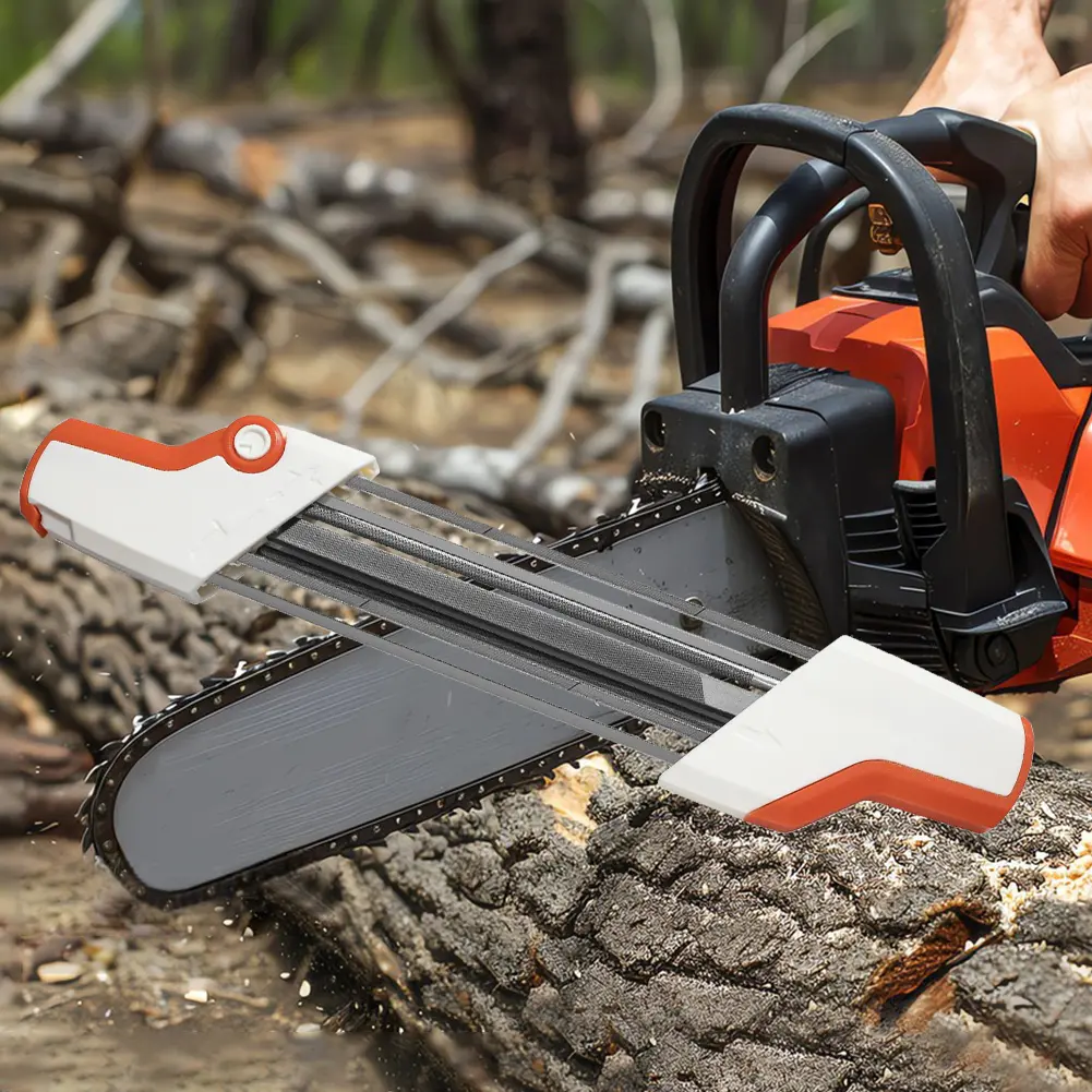 2 In 1 Chain Sharpener ChainSaw Grinding Tool Ergonomic Manual Chainsaw Sharpener Safe for 325'' Filing Chainsaw File Grind Tool