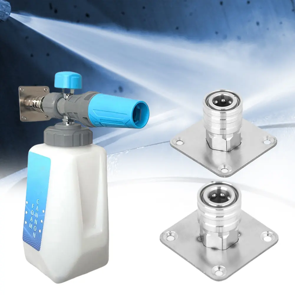 Automatic Foam Cannon Nozzle Tip Holder Stainless Steel Foam Cannon Wall Mount Pressure Washer Accessories Rack