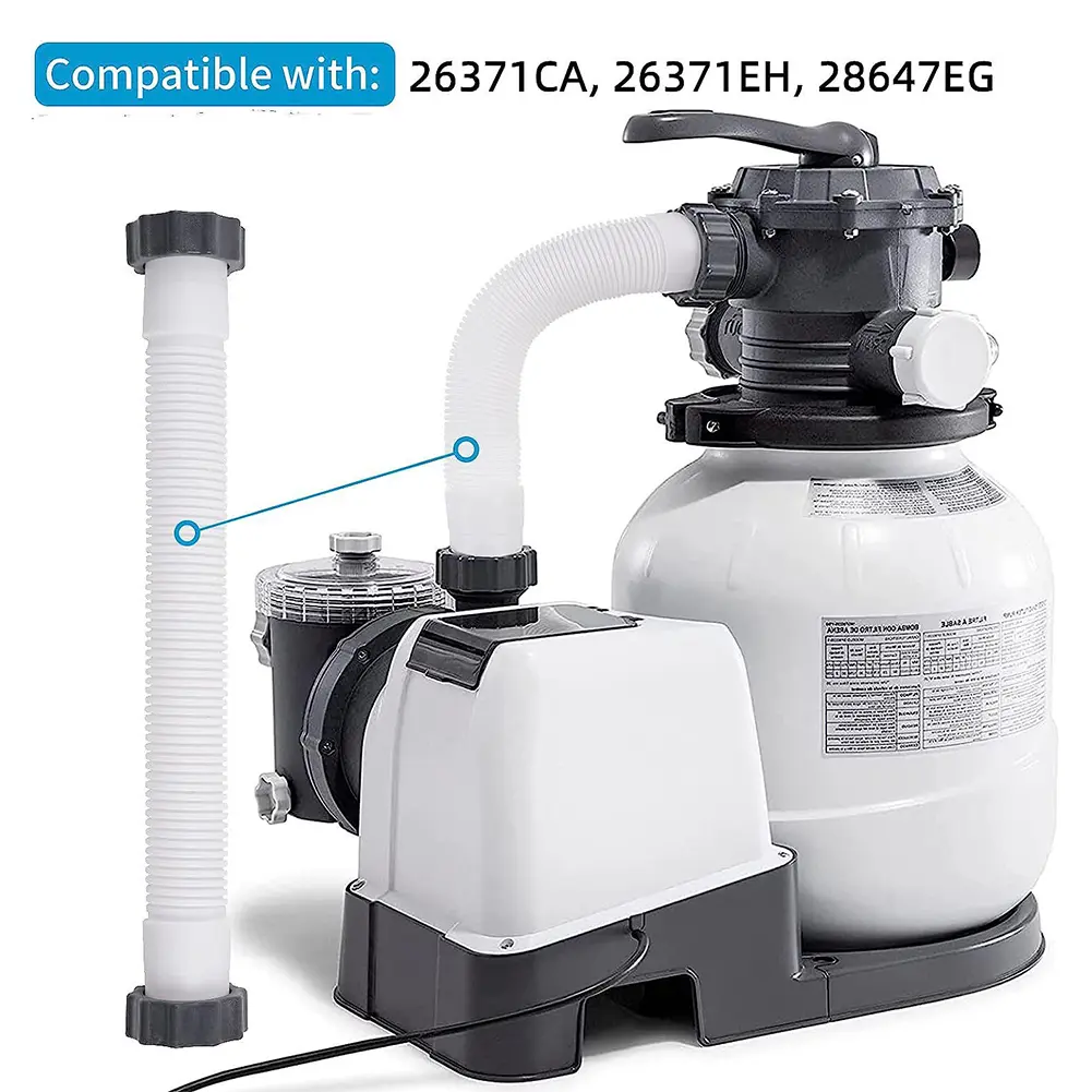 11535 Pool Pump Hose 16 Inch Pool Sand Filter Pump Hose Interconnecting Hose for Intex Pool Sand Filter Pumps Saltwater Systems