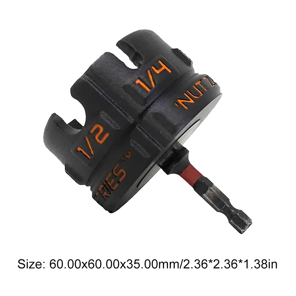 Nut Zip Drill Attachment Wear Resist Hex Shank Nut Driver Extractor Portable Bolt Extractor Tool for Fast Nut and Bolt Removal