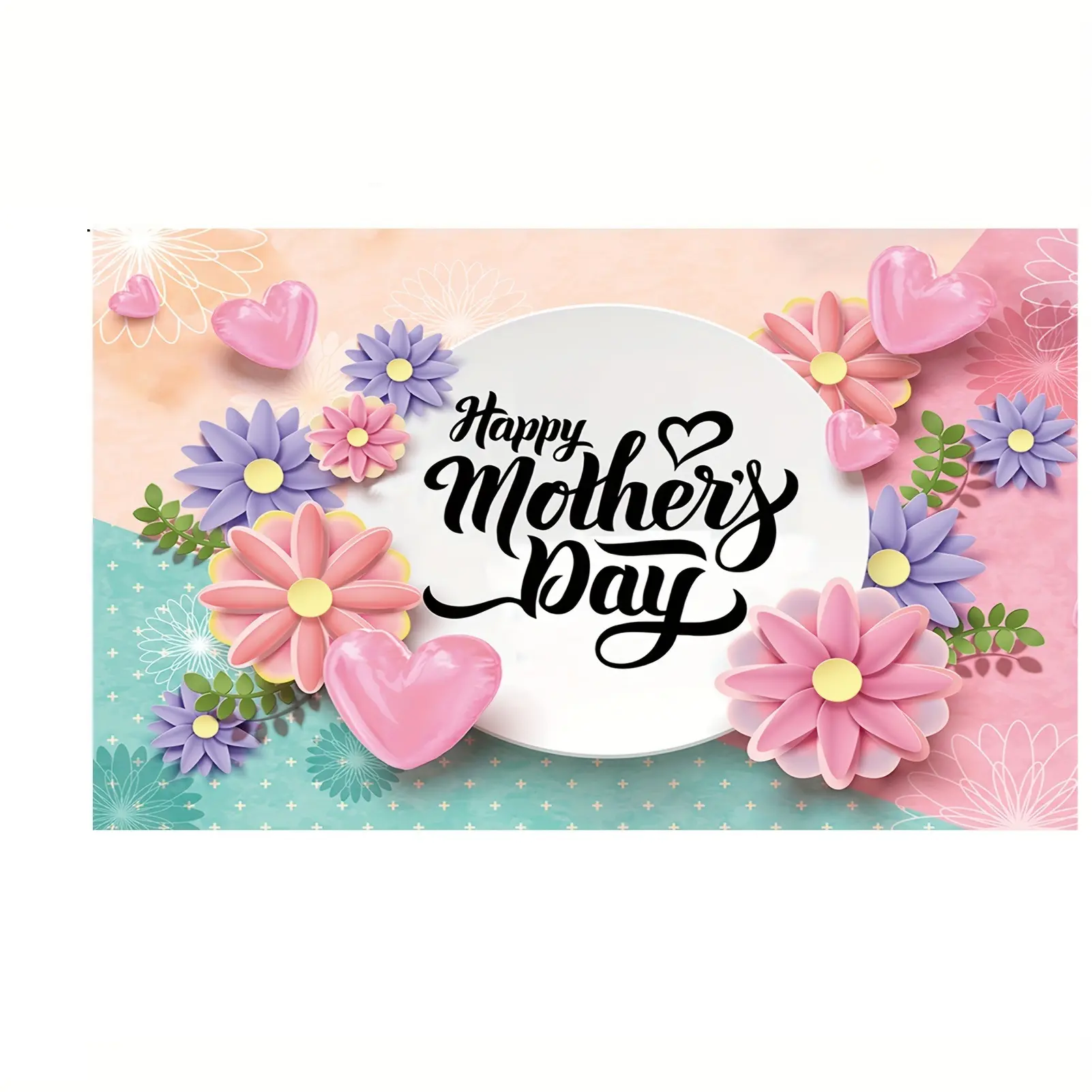 Happy Mothers Day Banner Mothers Day Backdrop Decorative Mothers Day Background Mothers Day Hanging Sign Photo Booth Props