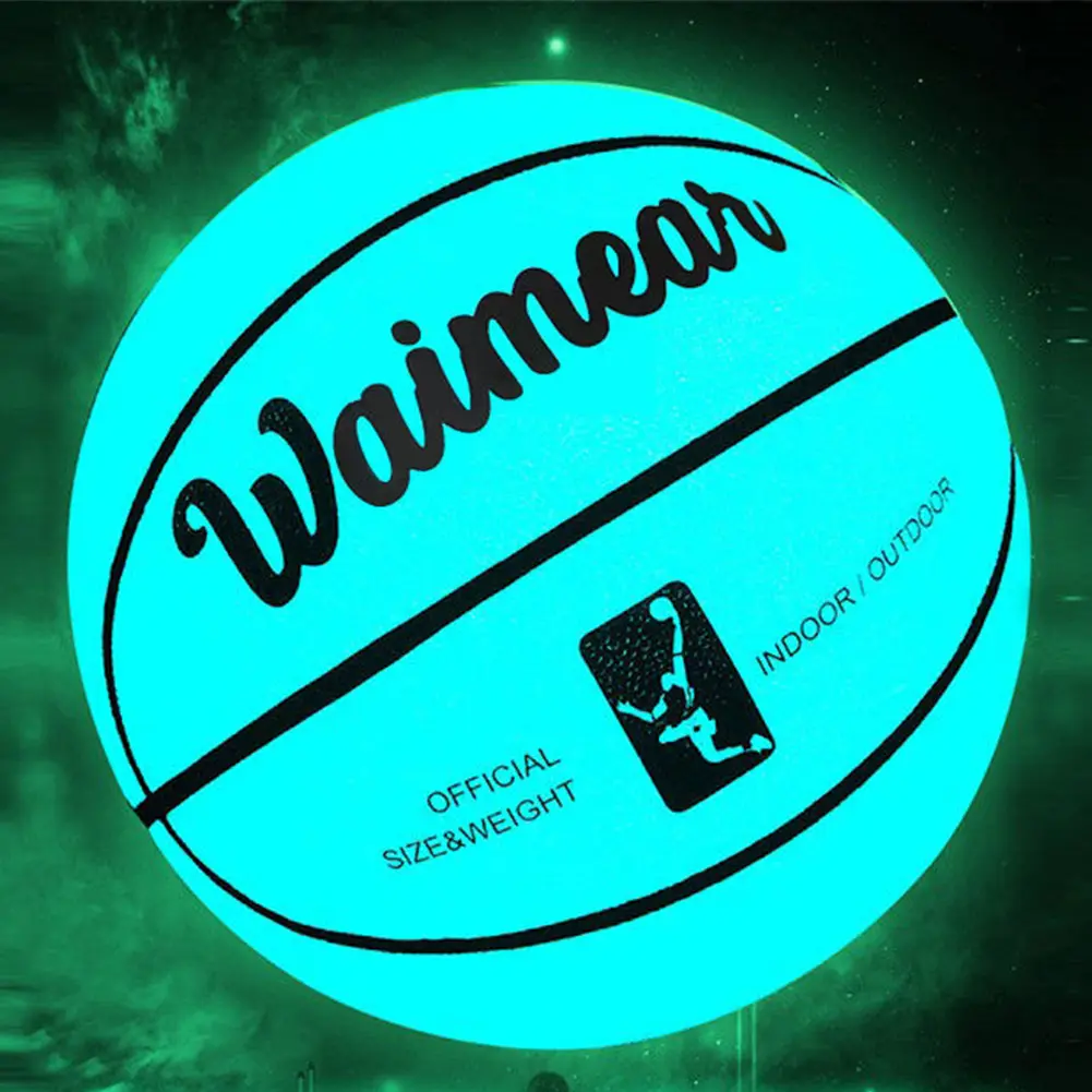 Glow in The Dark Basketball Size 7 Glowing Basketball Training Basketball for Night Game Gift for Boys Teenagers