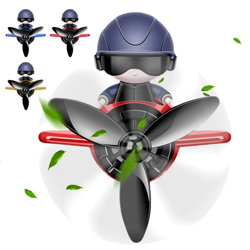 Mini Astronaut Car Aromatherapy Astronaut Air Outlet Car Aromatherapy Pilot Rotating Propeller Fragrance Decoration Accessories