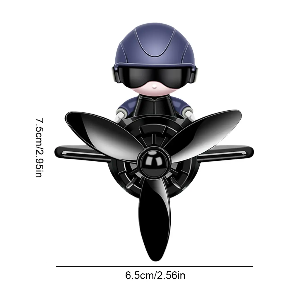 Mini Astronaut Car Aromatherapy Astronaut Air Outlet Car Aromatherapy Pilot Rotating Propeller Fragrance Decoration Accessories