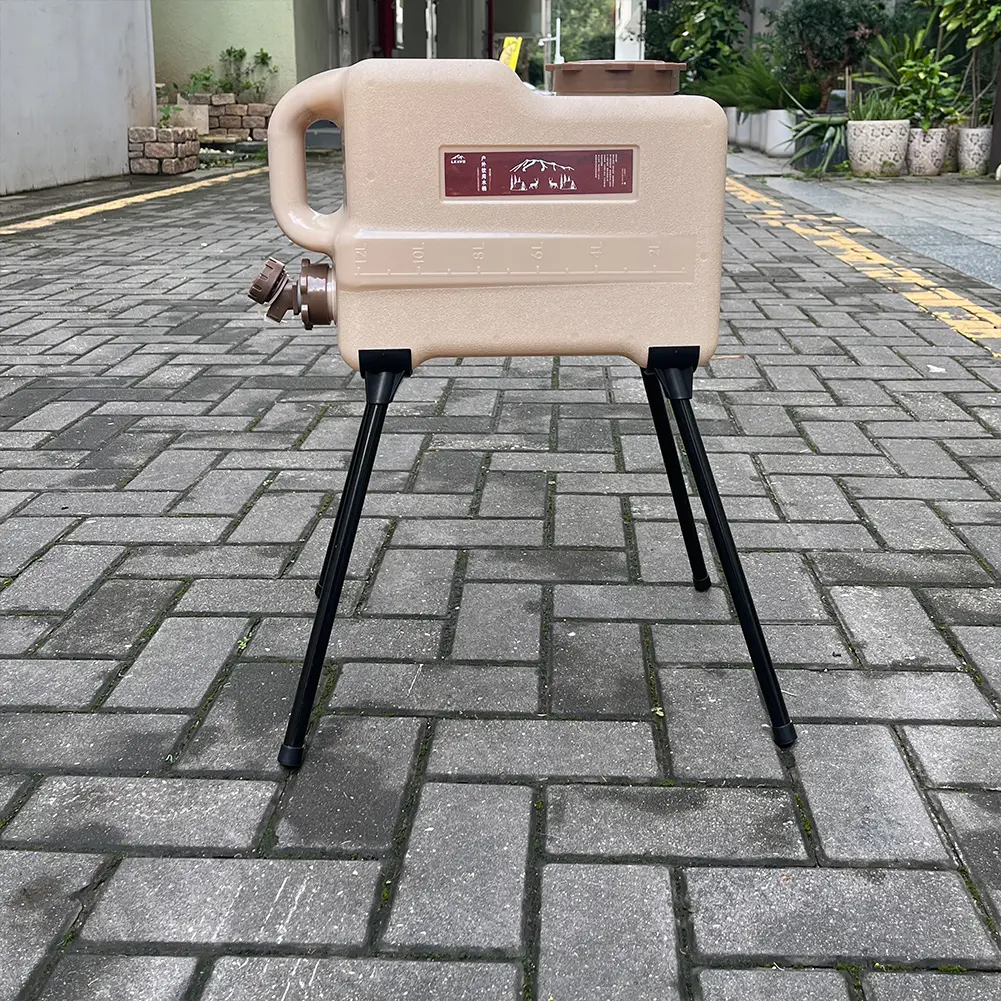 Camping Bucket Stand Strong Load Bearing Folding Cooler Stand Frame Detachable Water Bucket Bracket BBQ Picnic Accessories