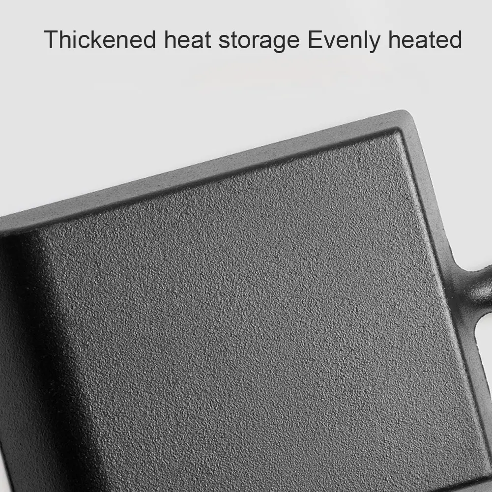 Cast Iron Egg Frying Pan Non-Stick Tamagoyaki Pan Rectangle Mini Egg Frying Pan Thickened Omelette Tamagoyaki Frying Pan