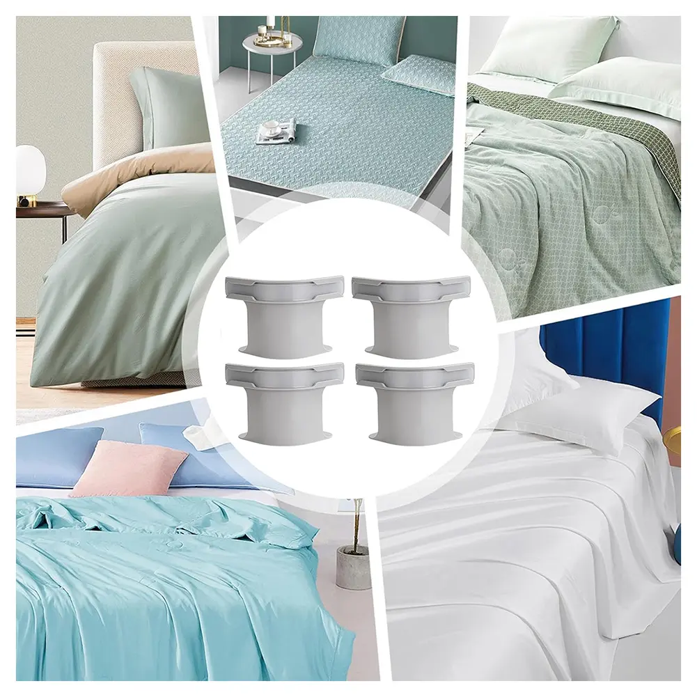 4PCS Multifunctional Invisible Bedsheet and Bed Cover Fastener Bed Sheet Grippers Quilt Fixing Tool Use Quilt Sheet Holder Clips