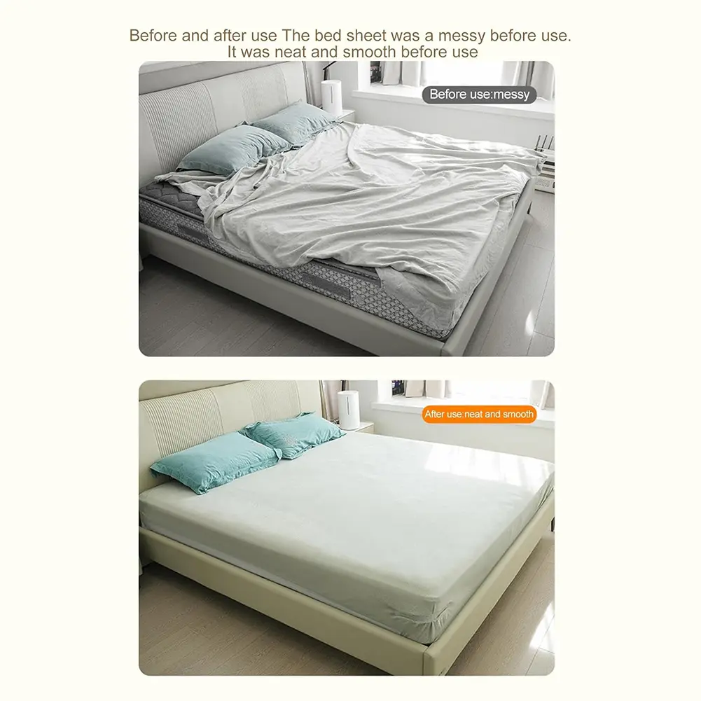4PCS Multifunctional Invisible Bedsheet and Bed Cover Fastener Bed Sheet Grippers Quilt Fixing Tool Use Quilt Sheet Holder Clips