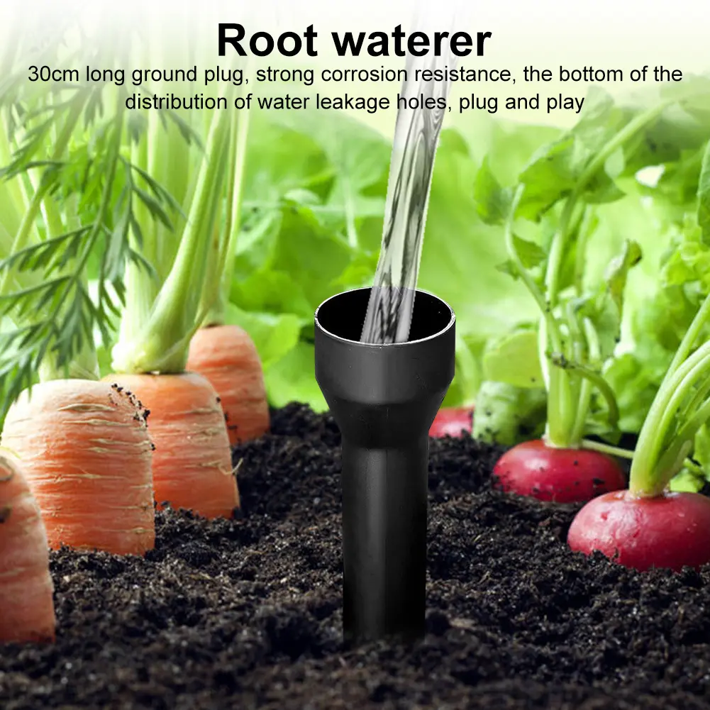 Root Waterer Plastic Tree Root Irrigator Deep Drip Irrigation Stakes Deep Root Irrigation Spike for Trees Shrubs Bushes