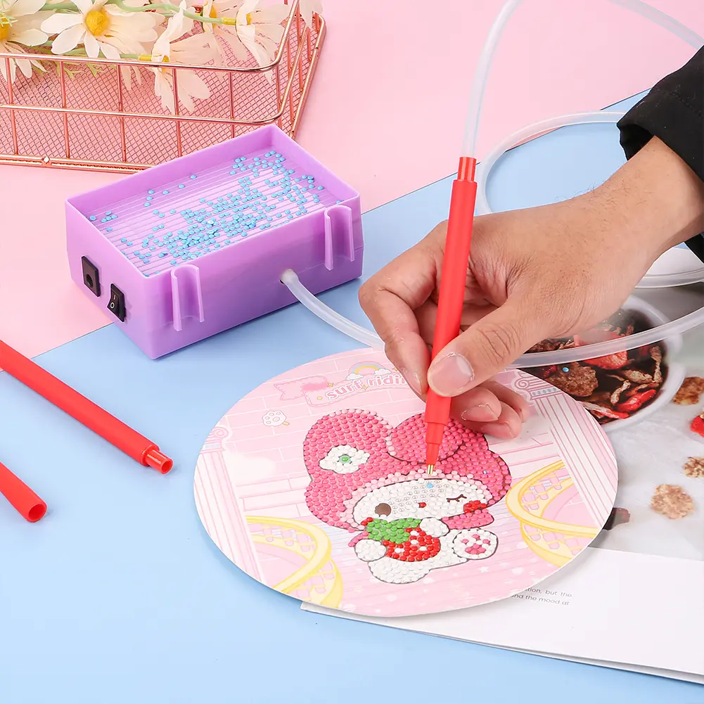 Electric Diamond Suction Tool USB Powered Suction Diamond Vacuum Diamond Painted Pen Kit Portable Diamond Painting Suction Devic