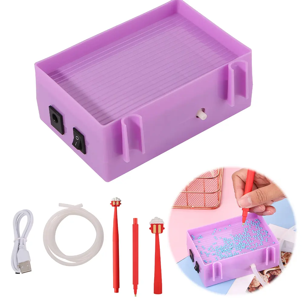 Electric Diamond Suction Tool USB Powered Suction Diamond Vacuum Diamond Painted Pen Kit Portable Diamond Painting Suction Devic