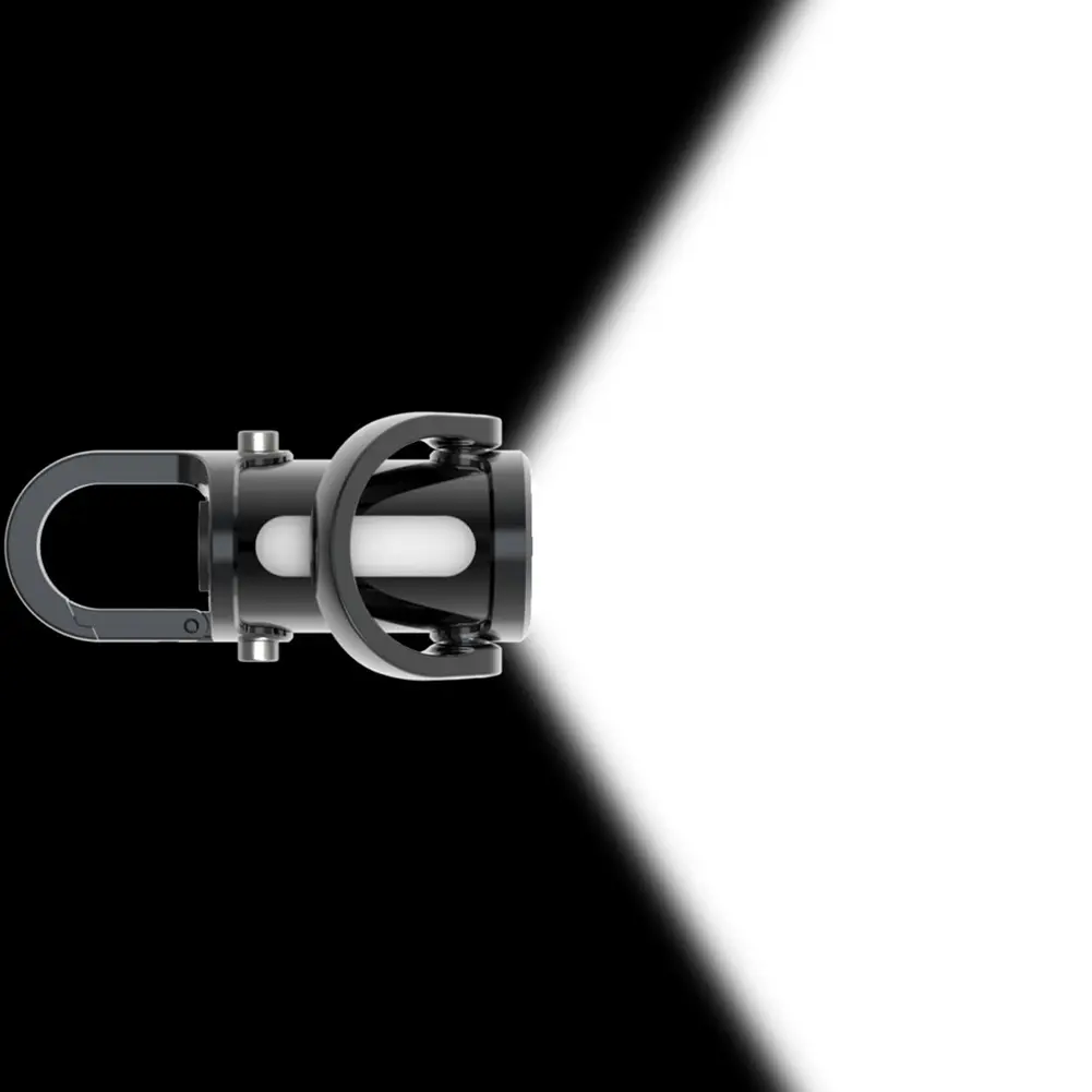 COB LED Outdoor Mini Flashlight 1200LM Portable Flashlight Keychain Power Display Hanging Flashlight Keyring for Night Running