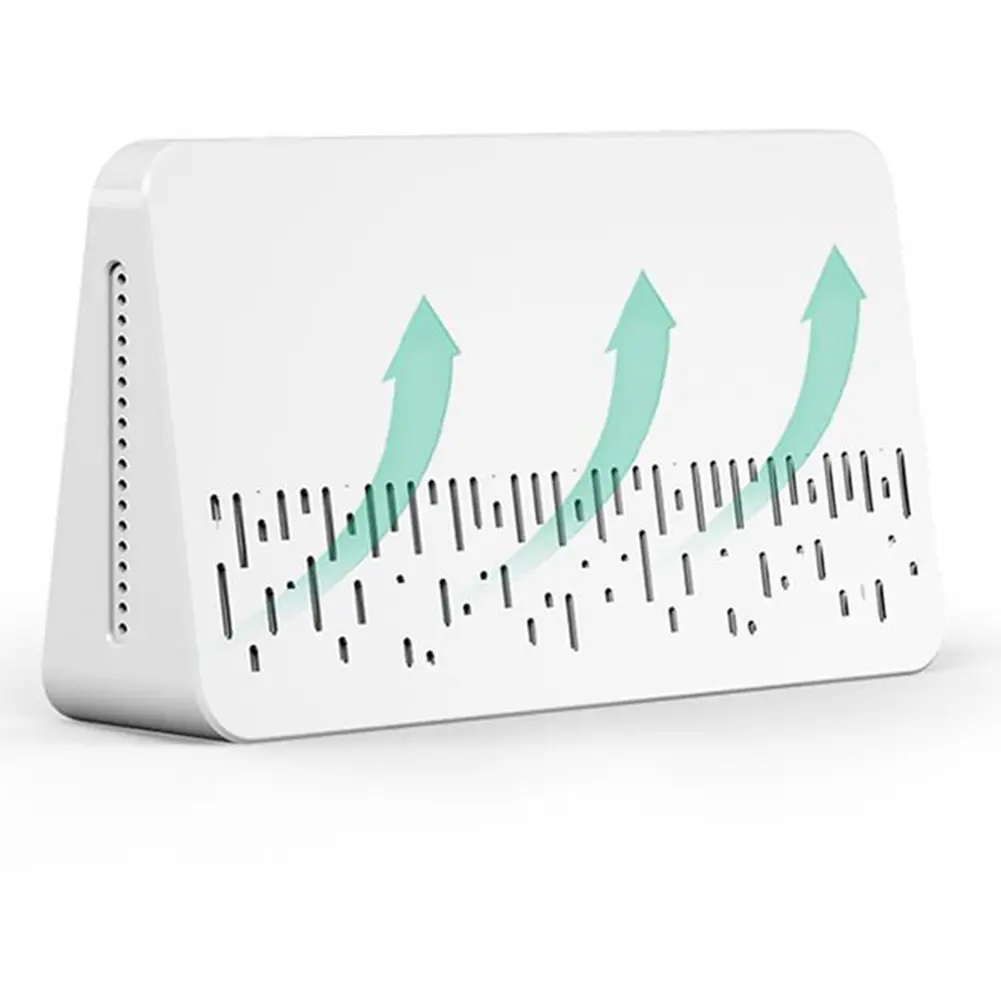Air Quality Monitor Room Temperature Humidity Meter USB Rechargeable Gas Analyzers Multifunctional Clock for Home School Office