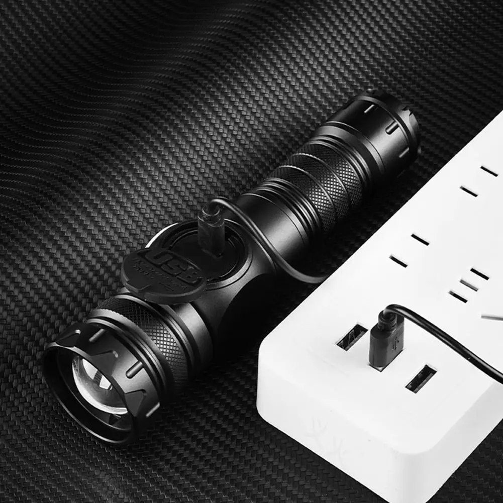Portable LED COB Flashlight Waterproof Emergency Torch Rechargeable Magnetic Camping Strong Light Flashlight with LED Display