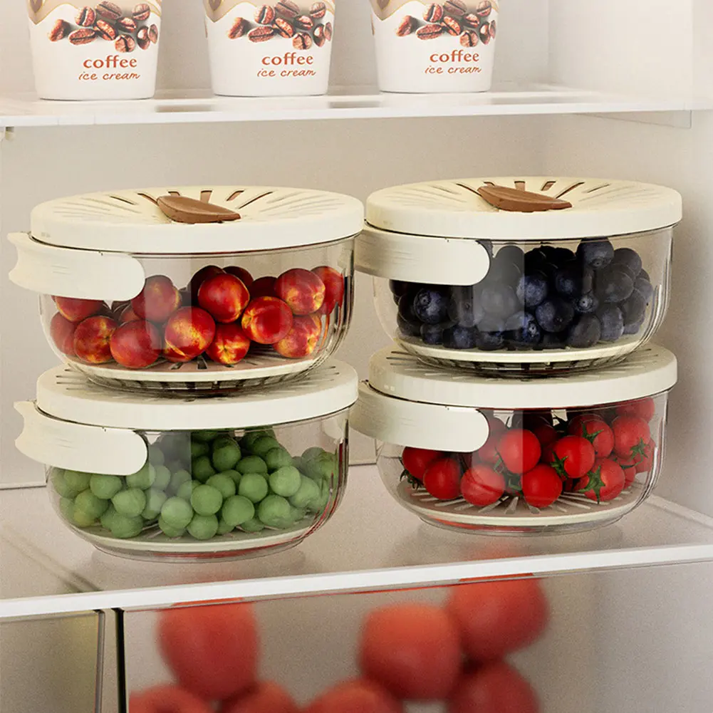 Fruit Drain Basket Foldable Handle Vegetable Washing Bowl Vegetable Drainer Crisper for Washing Vegetables & Fruits