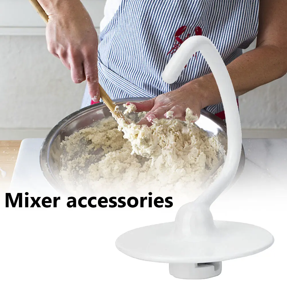 C Type Dough Hook Kitchen Stands Mixer Replacement Parts for K45DH Attachment Beater Spare Part for Home Kitchen