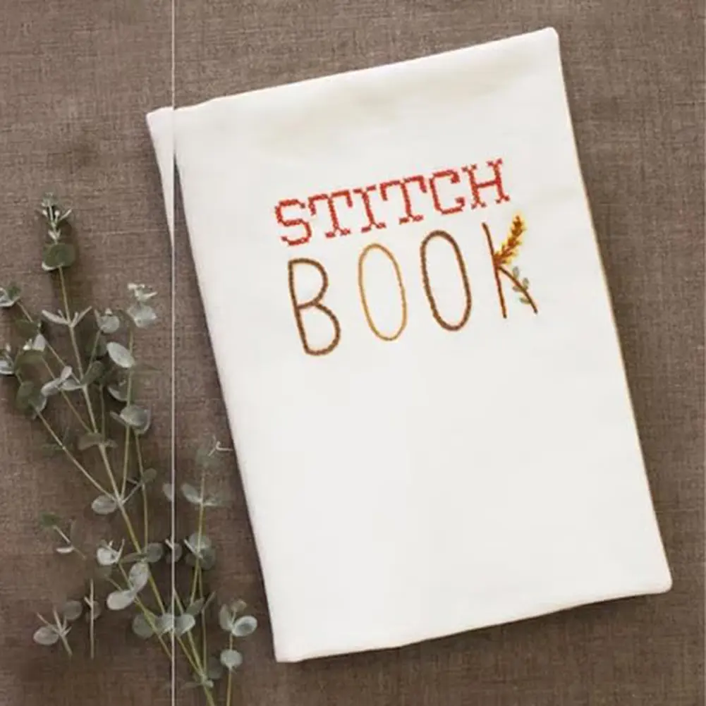 DIY Mini Sewing Book Kit Stitch Book Creative Embroidery Stitch Book Embroidery Instructions Book for Embroidery Lovers Beginner