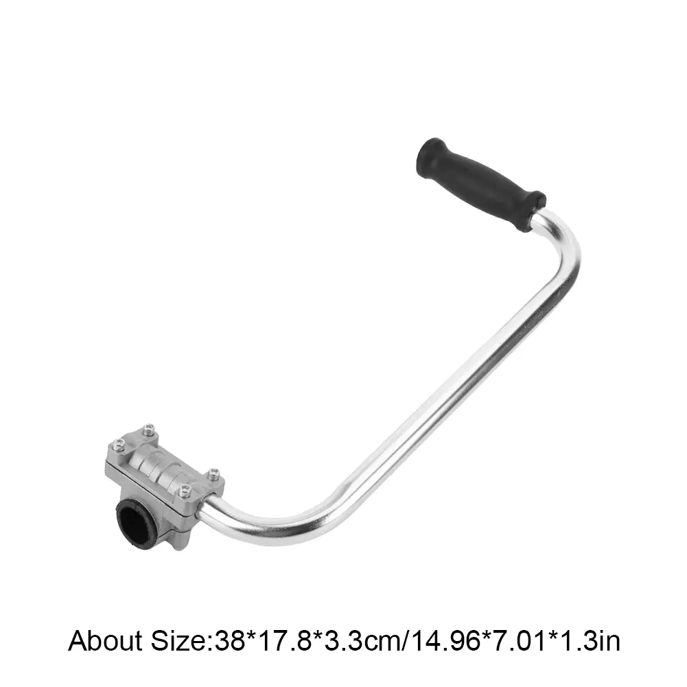 Lawn Trimmer Handle Grip Ergonomic Non-slip Trimmer Handlebar Handle Stainless Steel for Lawn Care Landscaping Yard Trimming