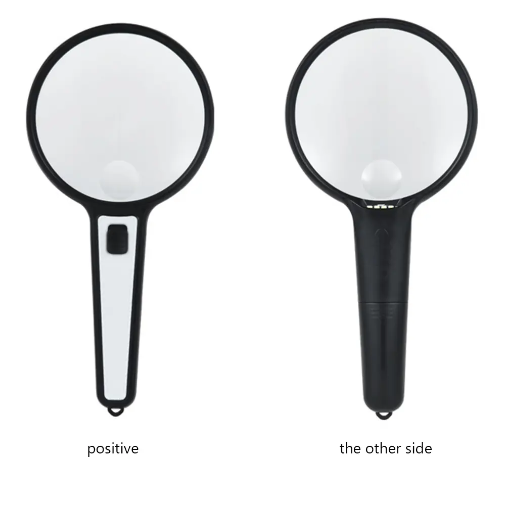 10X 20X Handheld Magnifying Glass Illuminated Magnifier Reading Magnifier for Seniors  Reading Inspection Observing Jewelry