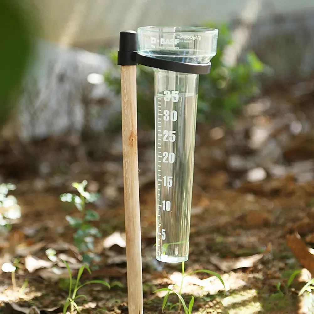 Rainfall Measuring Tube Up To 35mm Outdoor Rain Gauge Measurement Cup Rainwater Rainfall Gauge for Measure And Collect Rainwater