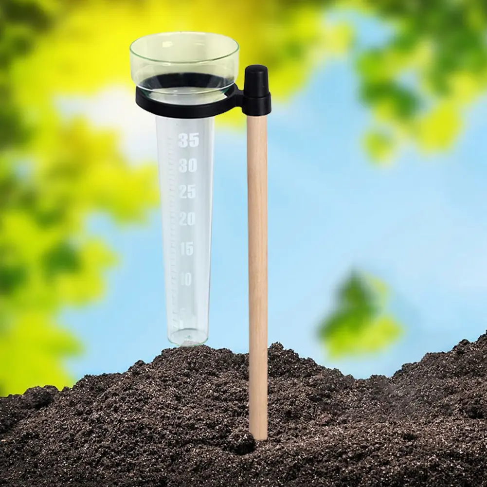 Rainfall Measuring Tube Up To 35mm Outdoor Rain Gauge Measurement Cup Rainwater Rainfall Gauge for Measure And Collect Rainwater