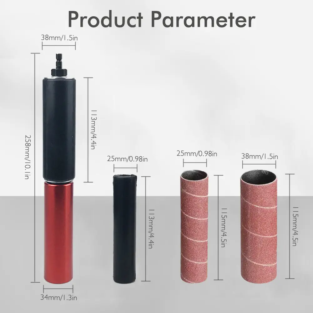 Sanding Rod Kit Lithium Electric Drill Conversion SandingTool Sanding Wood Metal Plastic Glass Stone