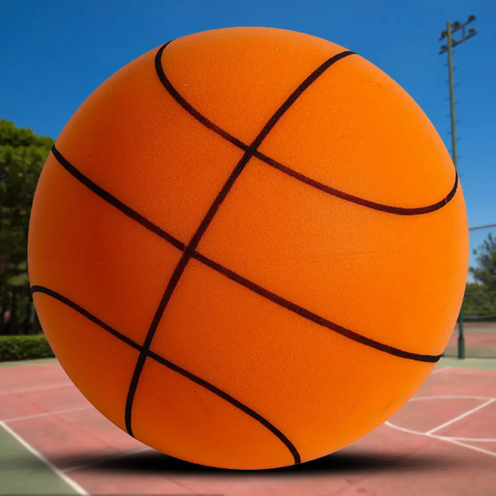 18cm Silent Basketball High-Resilience Foam Basketball Mute Bouncing Basketball for Various Indoor Activities