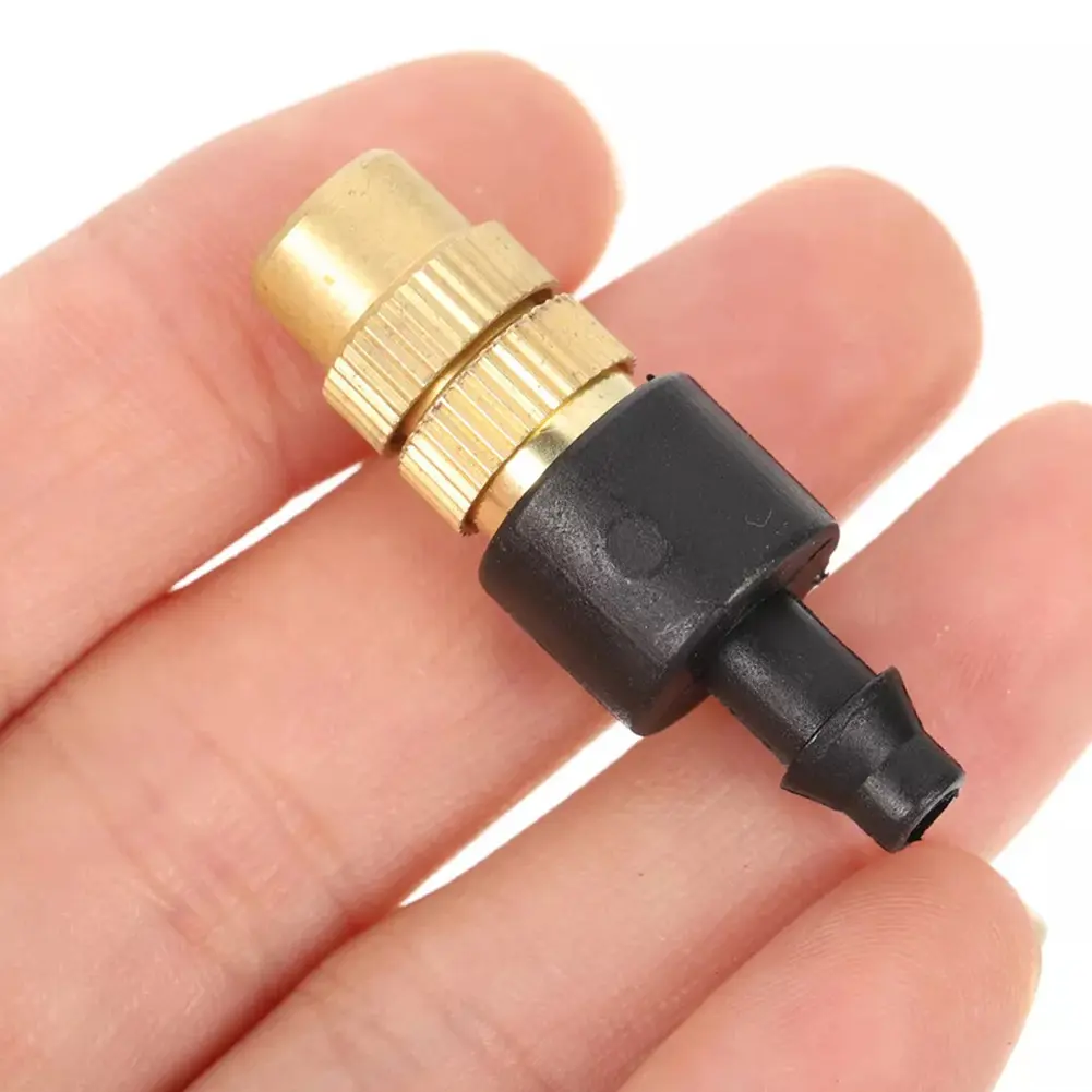 50Pcs Misting Nozzles Adjustable Garden Hose Sprinkler Head Irrigation Drippers Atomizing Nozzle Garden Supplies