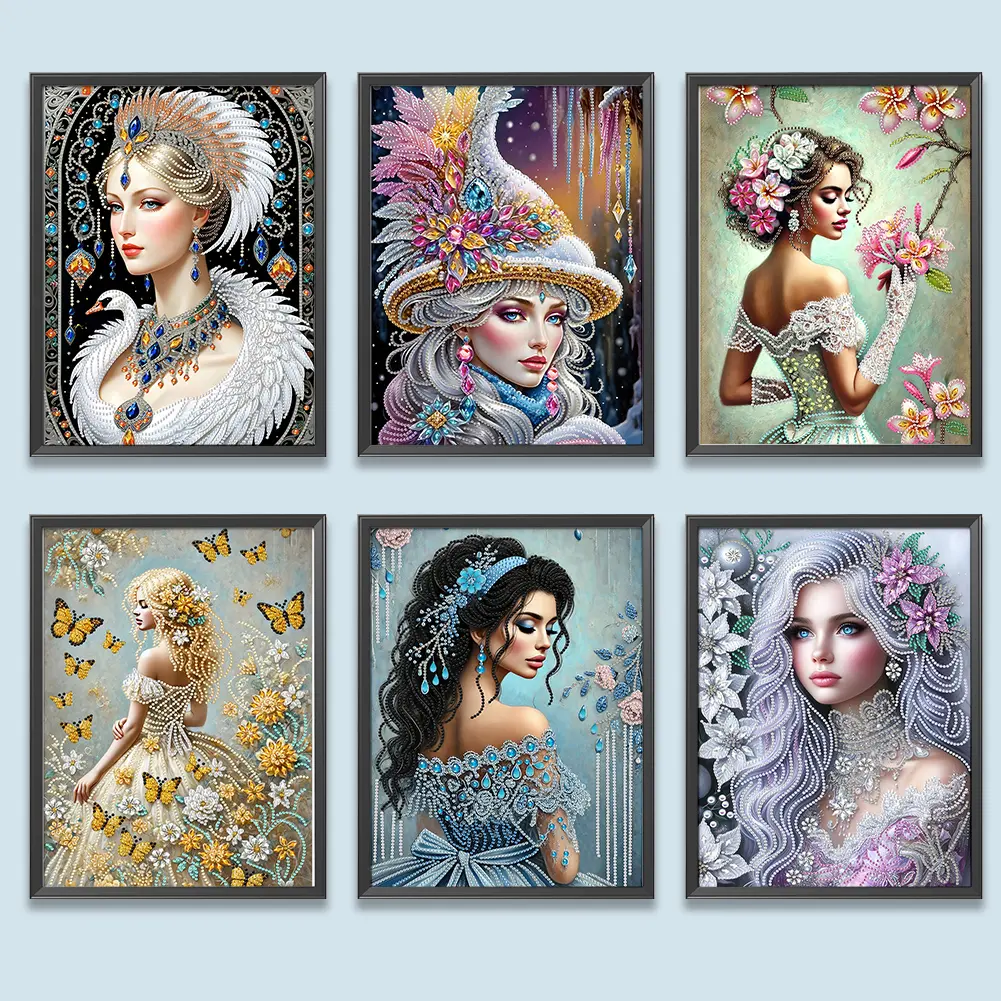 Partial Special Shaped Drill 5D DIY Diamond Painting Kit Elegant Luxury Woman 30*40cm Handmade Crafts Creative Home Art Decor