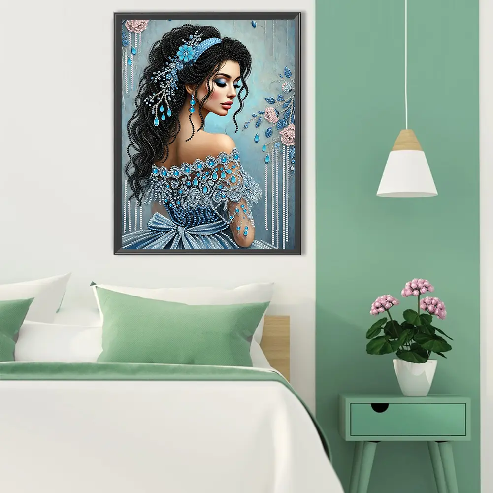 Partial Special Shaped Drill 5D DIY Diamond Painting Kit Elegant Luxury Woman 30*40cm Handmade Crafts Creative Home Art Decor