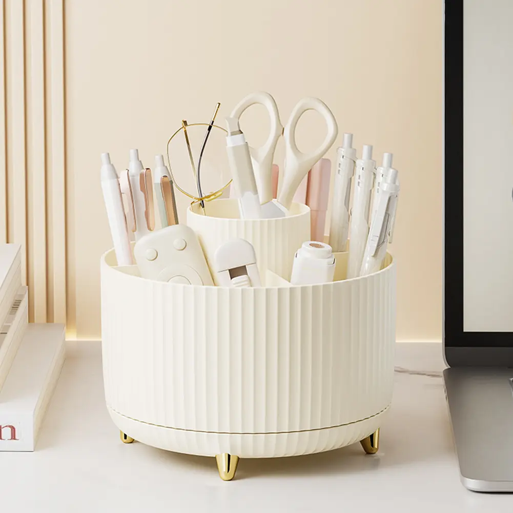 360° Rotating Makeup Storage Organizer Large Capacity Makeup Lipstick Container Multifunctional for Home Bedroom Dresser