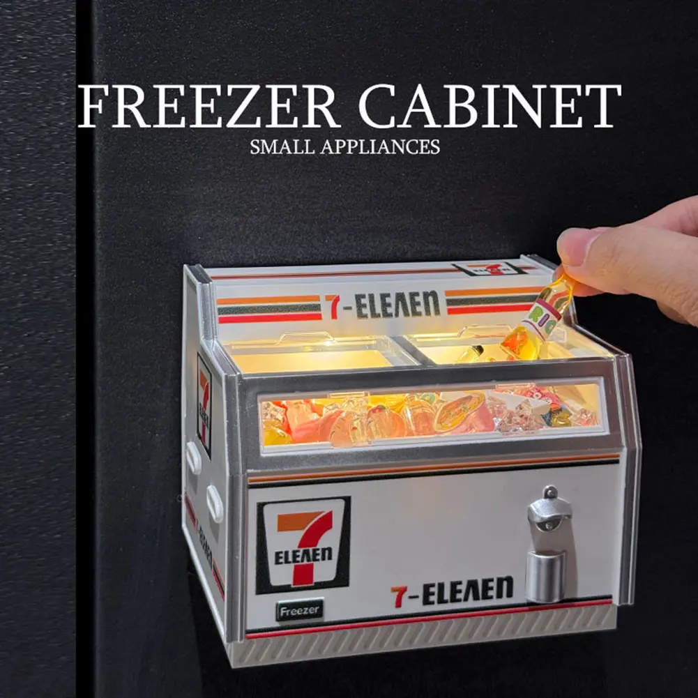 Freezer Shape Fridge Magnets Magnets Stickers with Food Models Mini Magnets Decals Decorative Fridge Stickers for Kitchen Locker