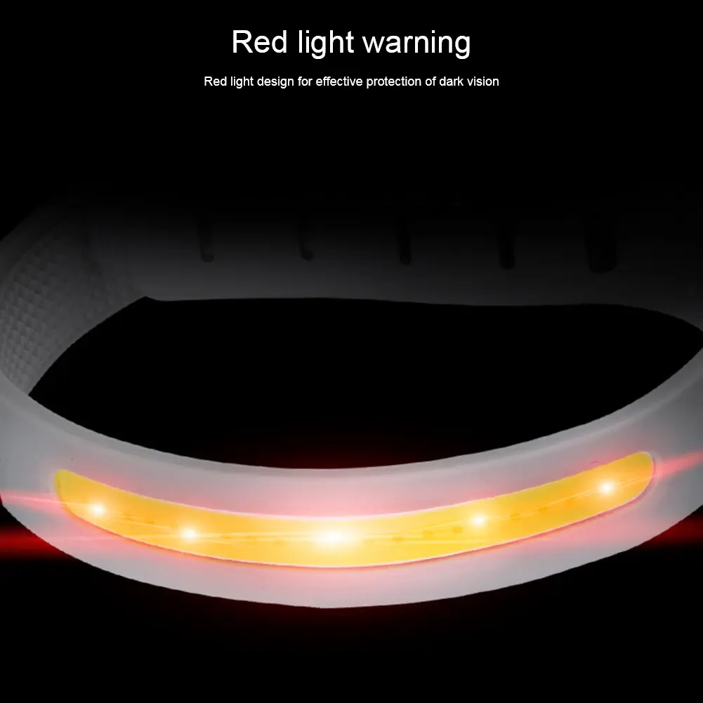 4 PCS COB Running Light Ultralight COB Night Running Wrist Lamp Waterproof Warning Light Bicycle Light for Running Walking