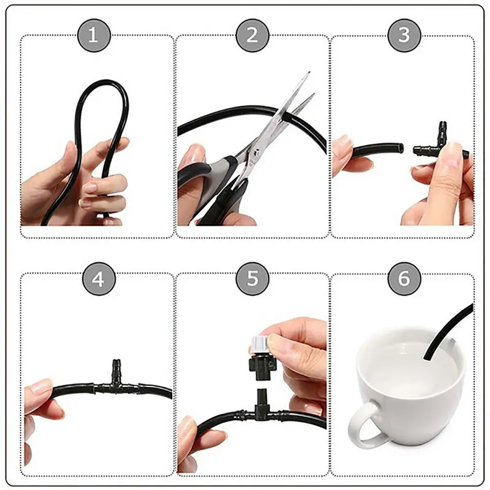 10/20M Garden Hose Drip Irrigation Kit Portable Automatic Drip Watering Kits Water-saving Gardening Tools for Agriculture Garden