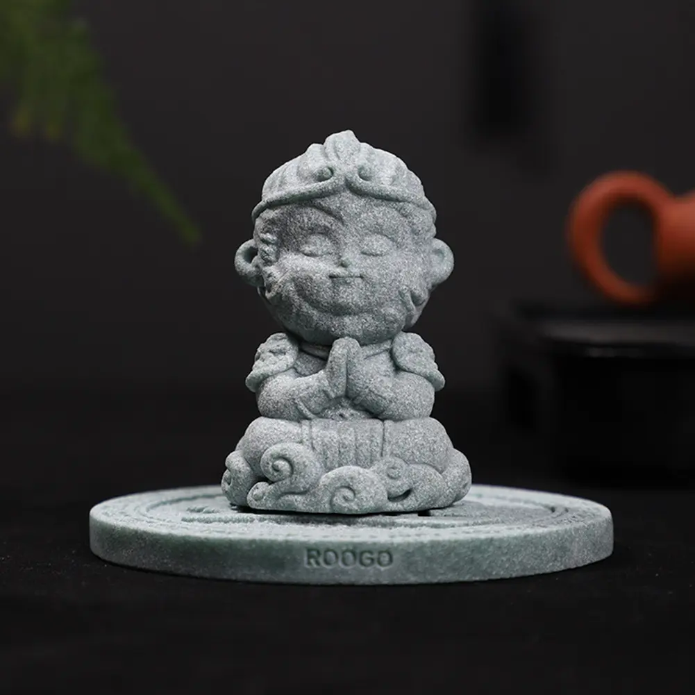Table Sun-Wukong Decoration Monkeys King Statue Wukong Buddha Statue Chinese Myth Wukong Decor Gift for Friends