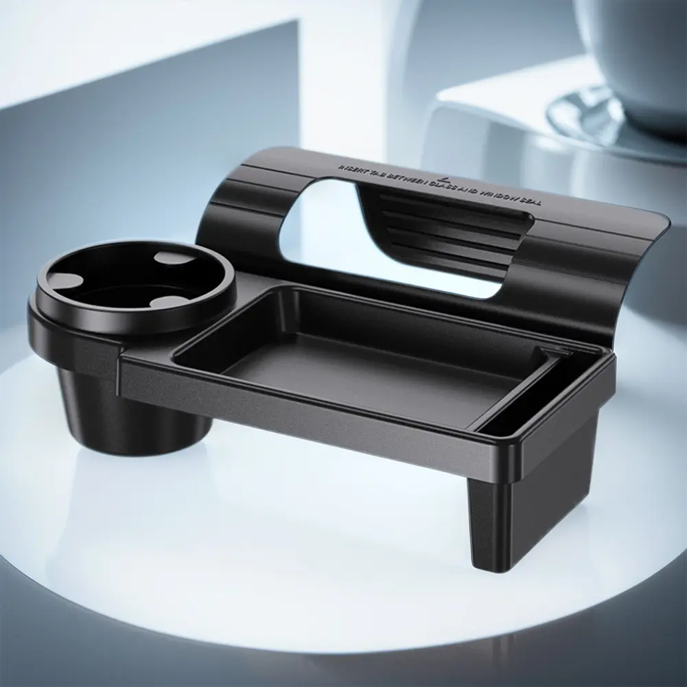 Side Door Window Phone Slot with Cup Holder Side Window Backseat Hanging Organizer Car Side Door Storage Box Car Interior Parts